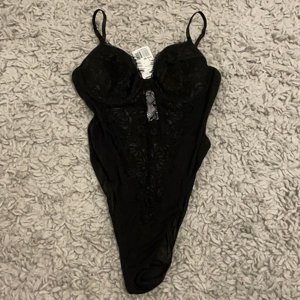 Black lace lingerie